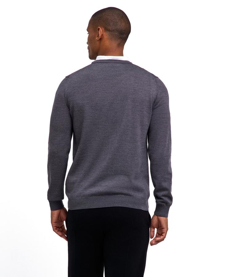 Falke Falke Merino X-Fine V-Neck Strickpullover Herren - dark grey (3970) - 0 | SportScheck