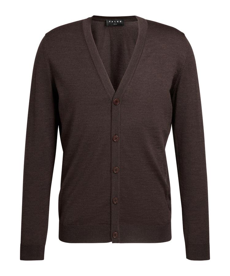 Falke Falke Merino X-Fine Cardigan Strickpullover Herren - dark brown (5450) - 0 | SportScheck