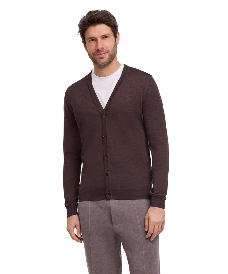Falke Falke Merino X-Fine Cardigan Strickpullover Herren - dark brown (5450) - 0 | SportScheck