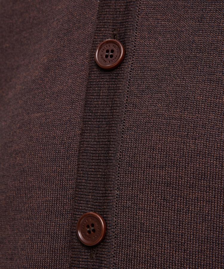 Falke Falke Merino X-Fine Cardigan Strickpullover Herren - dark brown (5450) - 3 | SportScheck
