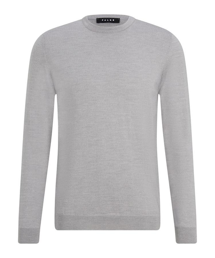 Falke Falke Merino X-Fine Crew Neck Strickpullover Herren - light grey (3400) - 0 | SportScheck