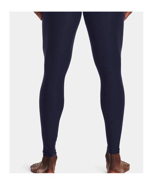 Rückansicht von Under Armour Baselayer HG Leggings Laufhose Herren blau
