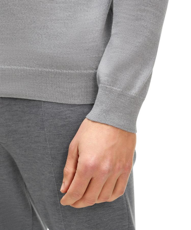 Falke Falke Merino X-Fine Crew Neck Strickpullover Herren - light grey (3400) - 3 | SportScheck