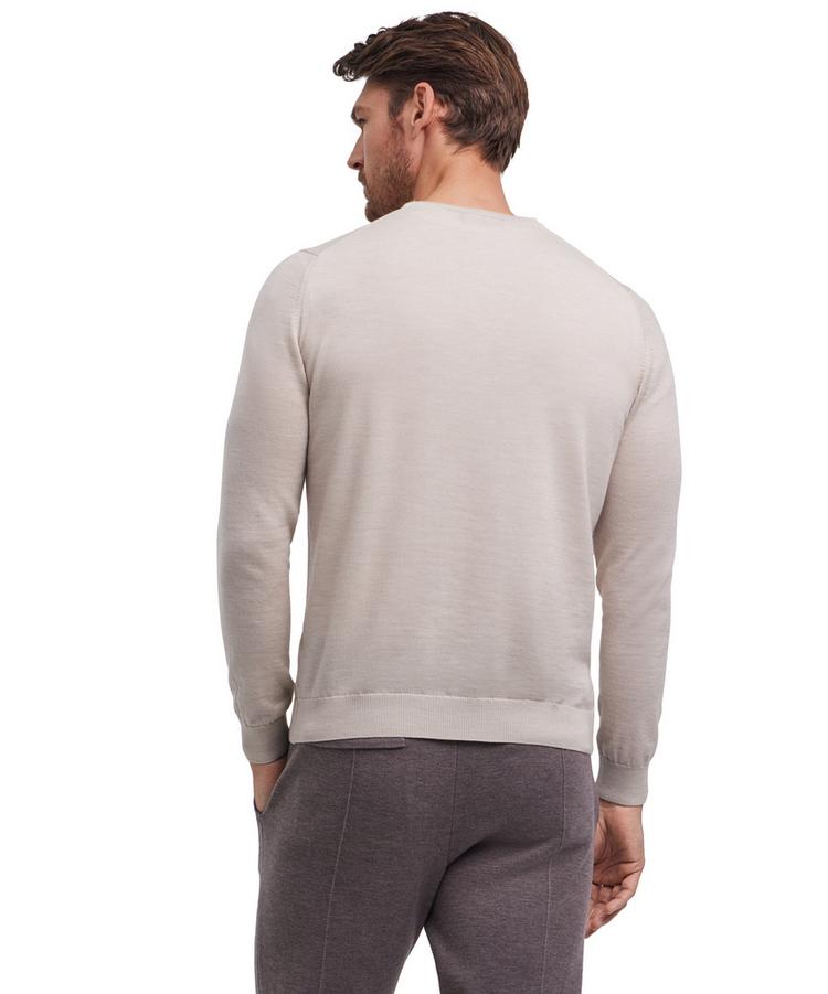 Falke Falke Merino X-Fine V-Neck Strickpullover Herren - beige mel. (4043) - 0 | SportScheck