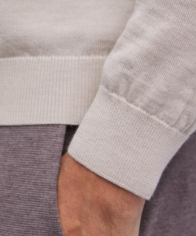 Falke Falke Merino X-Fine V-Neck Strickpullover Herren - beige mel. (4043) - 3 | SportScheck