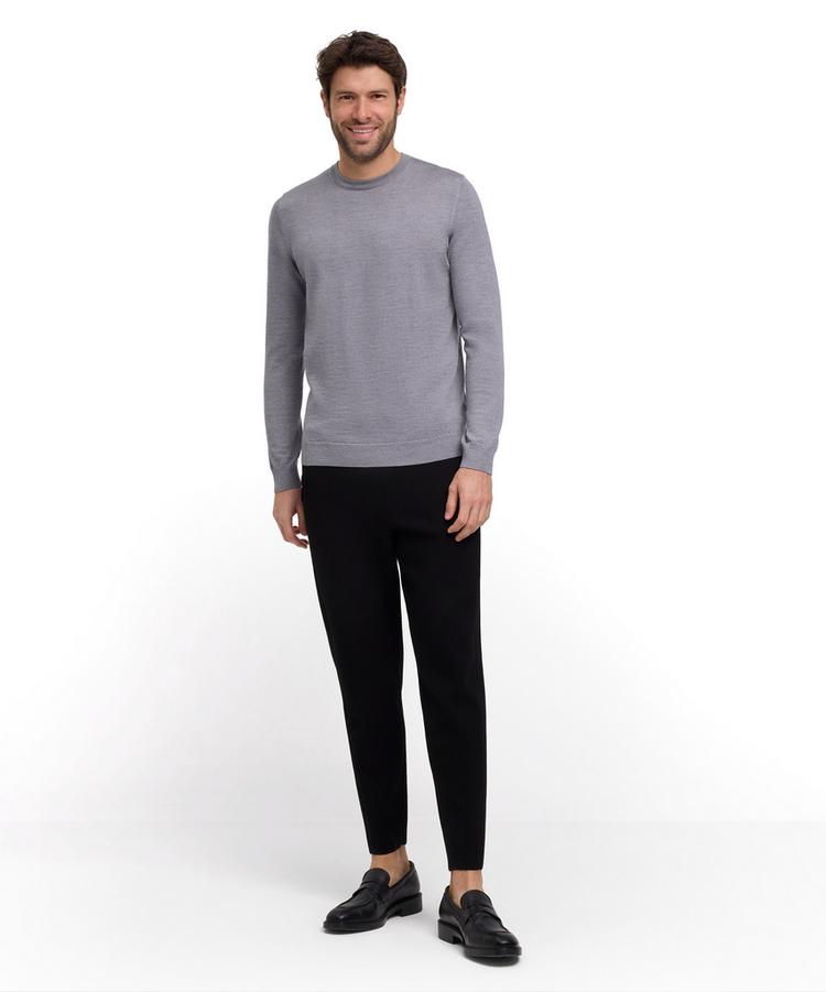 Falke Falke Merino X-Fine Crew Neck Strickpullover Herren - m.grey mel (3530) - 1 | SportScheck
