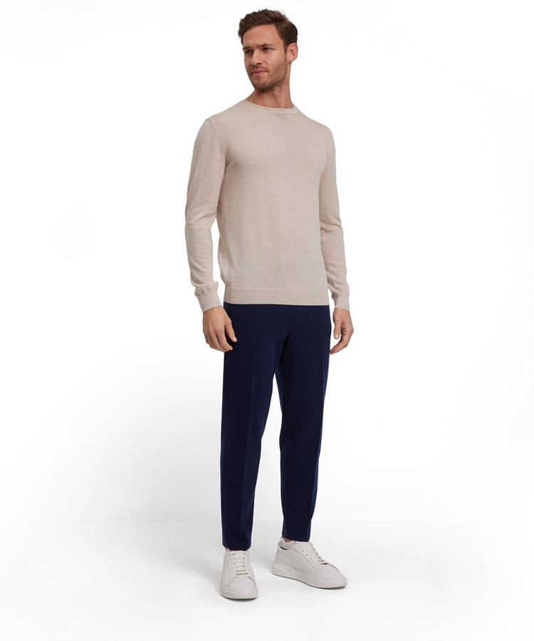 Falke Falke Merino X-Fine Crew Neck Strickpullover Herren - beige mel. (4043) - 1 | SportScheck