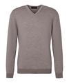 Falke Merino X-Fine V-Neck Strickpullover Herren - capino mel (4078)