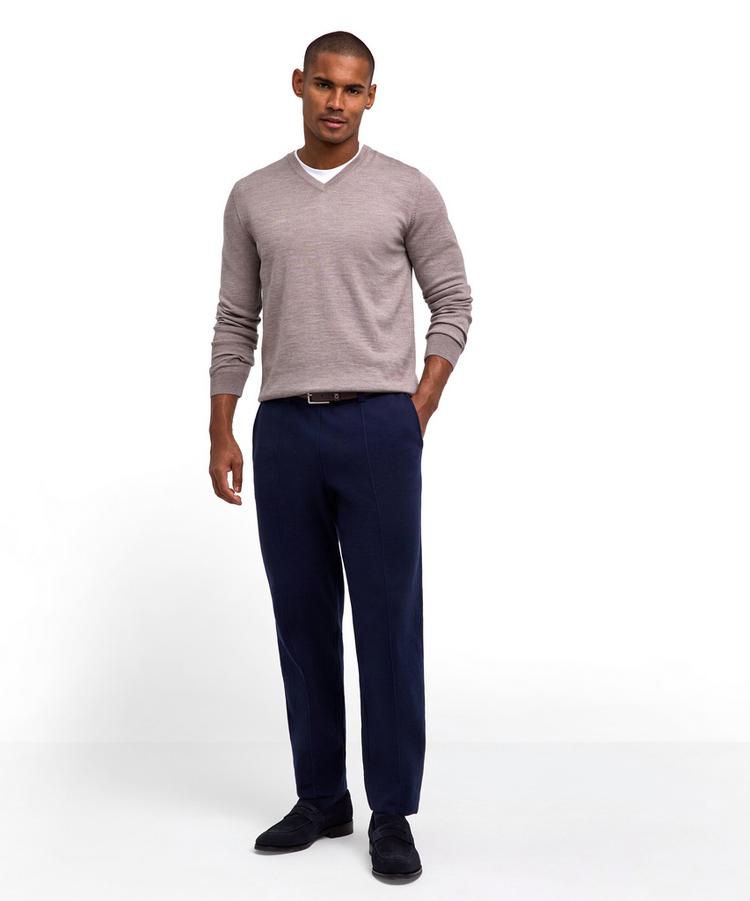 Falke Falke Merino X-Fine V-Neck Strickpullover Herren - capino mel (4078) - 1 | SportScheck