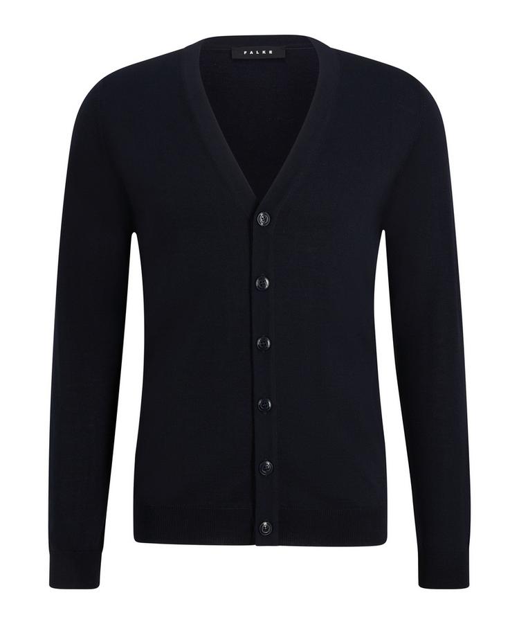 Falke Falke Merino X-Fine Cardigan Strickpullover Herren - night sky (6437) - 0 | SportScheck