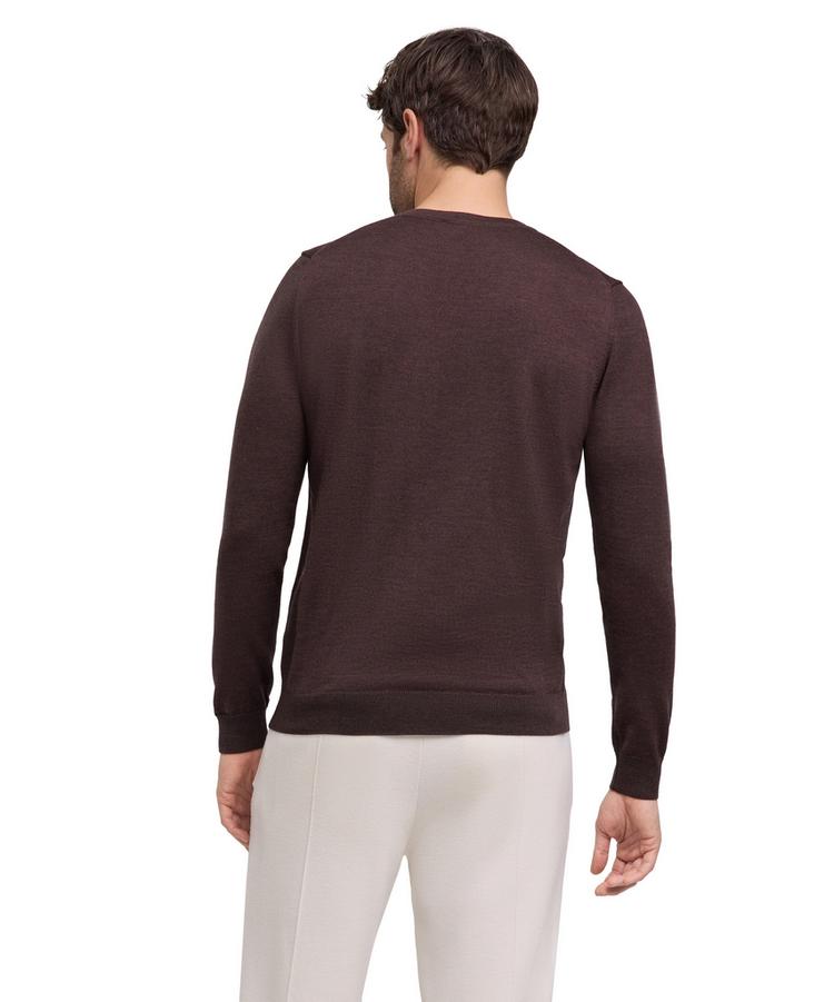 Falke Falke Merino X-Fine Crew Neck Strickpullover Herren - dark brown (5450) - 0 | SportScheck