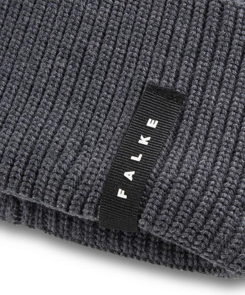 Rückansicht von Falke Beanie dark grey (3970)