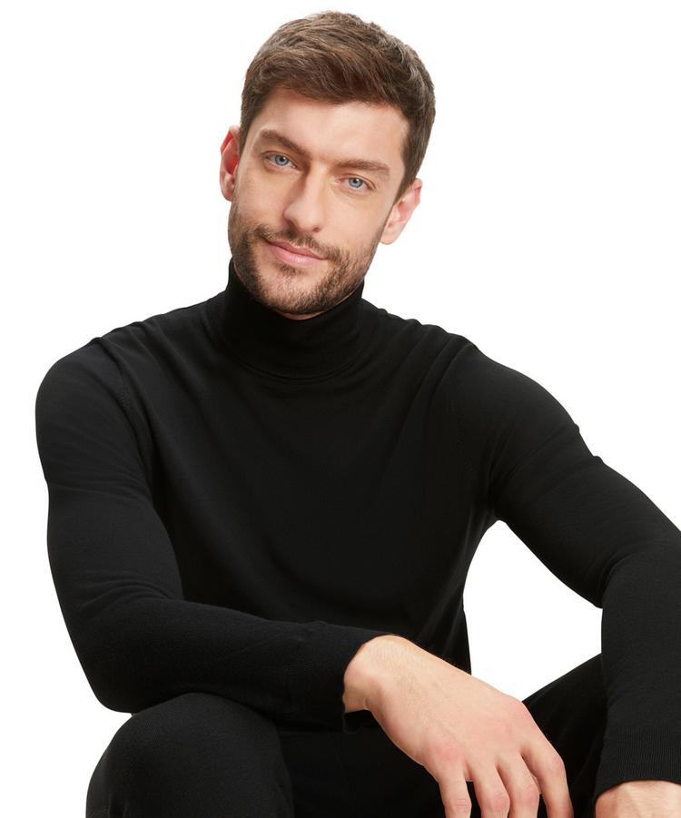 Falke Falke Merino Ultrafine Roll Neck Strickpullover Herren - black (3000) - 4 | SportScheck