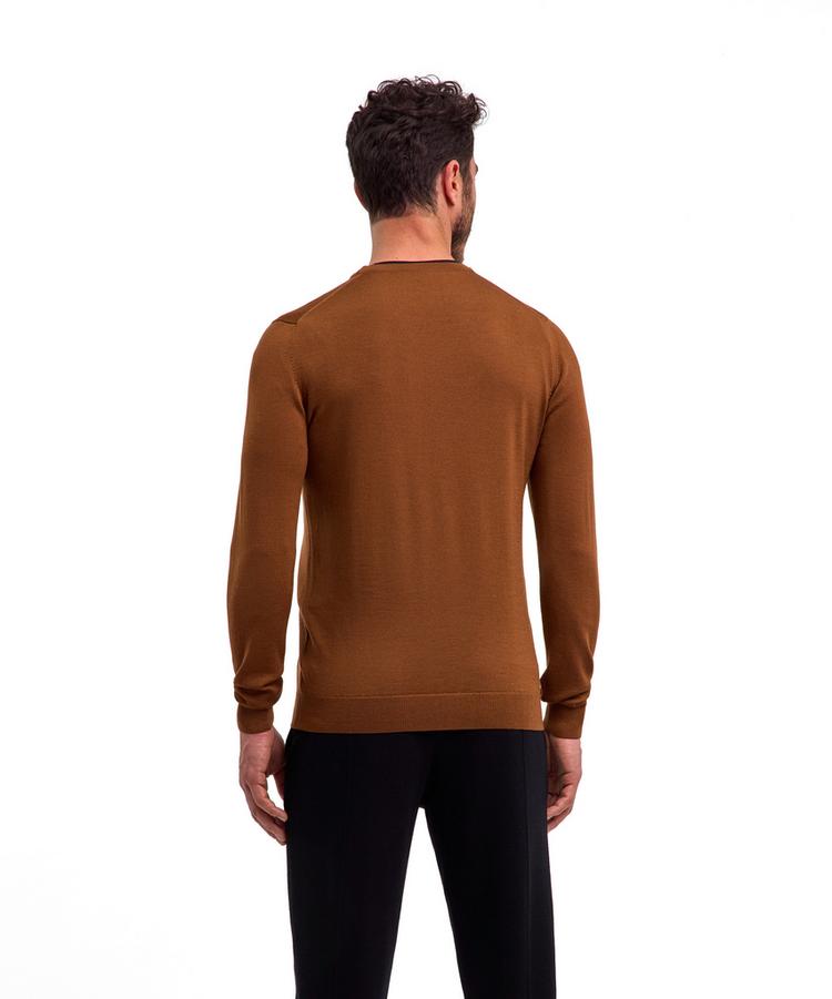 Falke Falke Merino X-Fine V-Neck Strickpullover Herren - brown (5100) - 0 | SportScheck