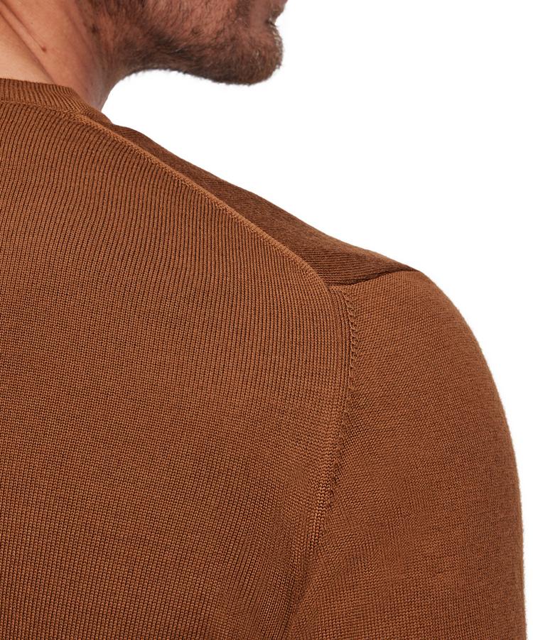 Falke Falke Merino X-Fine V-Neck Strickpullover Herren - brown (5100) - 4 | SportScheck