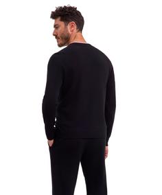 Rückansicht von Falke Strickpullover Herren black (3000)