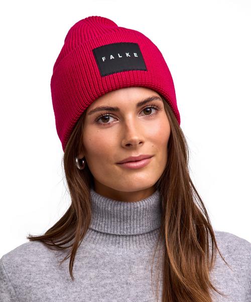 Rückansicht von Falke Beanie magenta (8046)