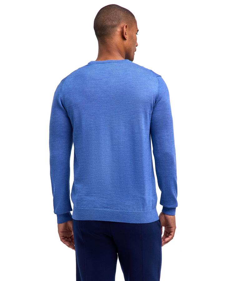 Falke Falke Merino X-Fine V-Neck Strickpullover Herren - nautic mel. (6079) - 0 | SportScheck