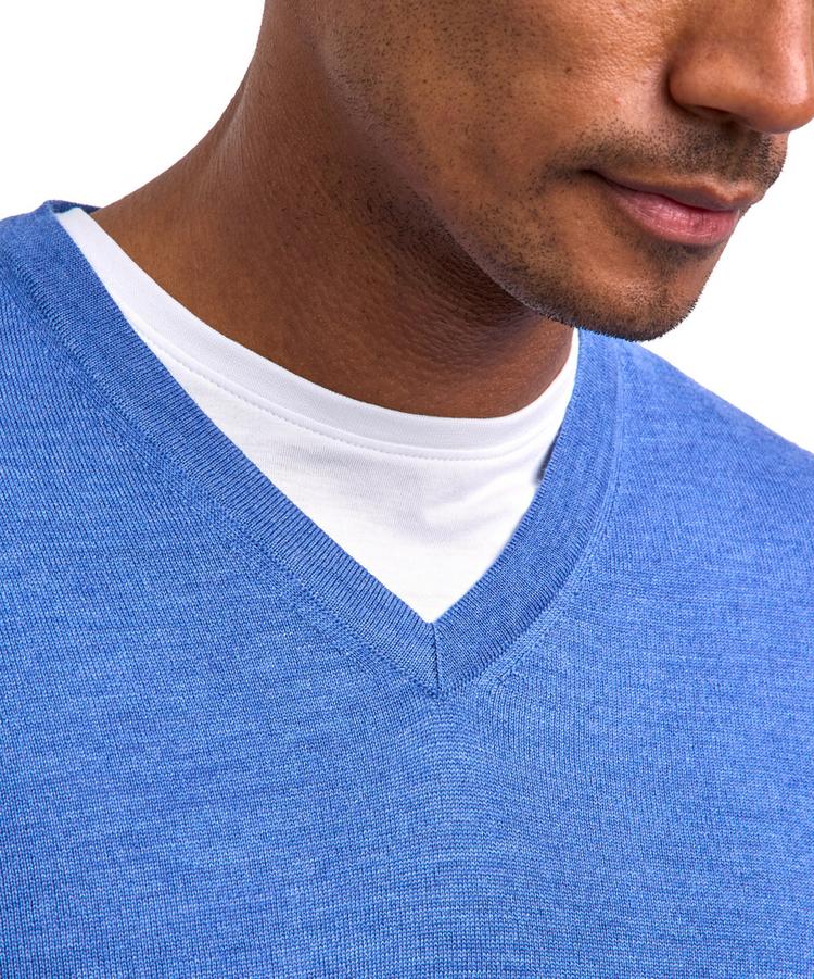 Falke Falke Merino X-Fine V-Neck Strickpullover Herren - nautic mel. (6079) - 2 | SportScheck