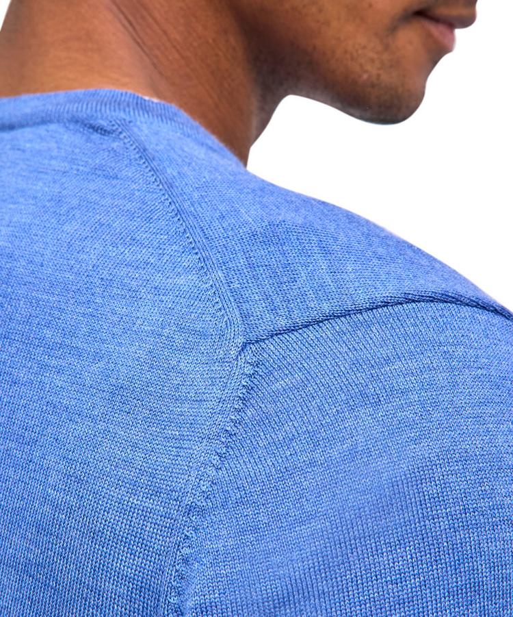 Falke Falke Merino X-Fine V-Neck Strickpullover Herren - nautic mel. (6079) - 3 | SportScheck