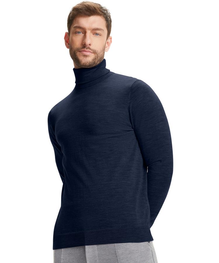 Falke Falke Merino Ultrafine Roll Neck Strickpullover Herren - space blue (6116) - 3 | SportScheck