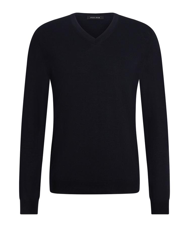 Falke Falke Merino X-Fine V-Neck Strickpullover Herren - night sky (6437) - 0 | SportScheck
