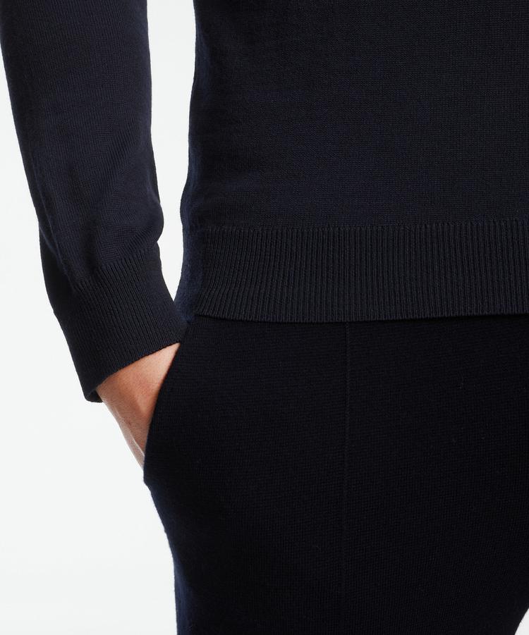 Falke Falke Merino X-Fine V-Neck Strickpullover Herren - night sky (6437) - 3 | SportScheck