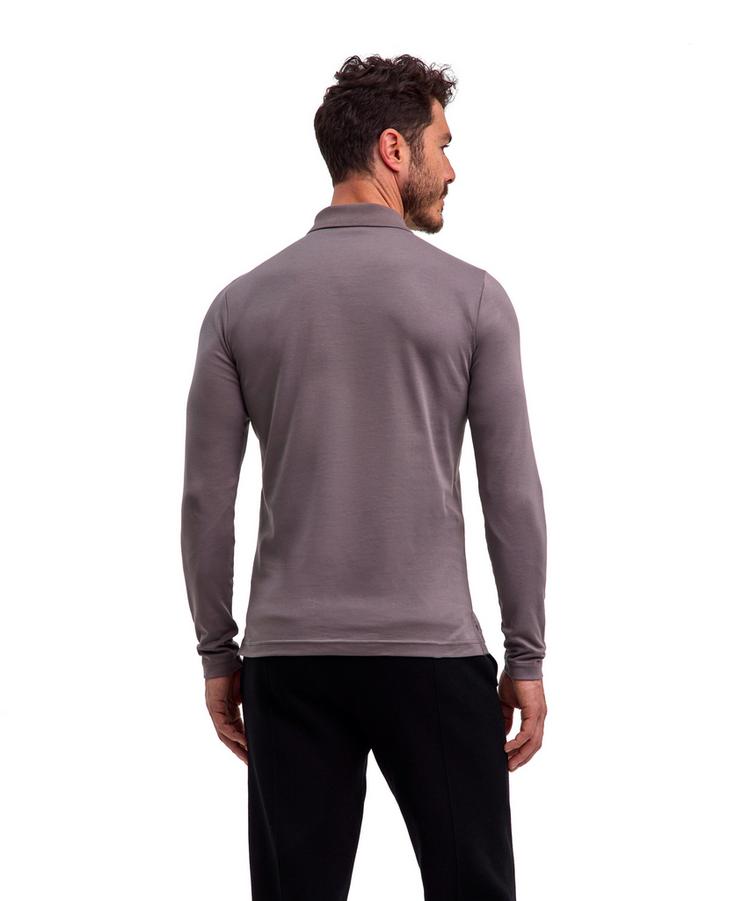 Falke Falke Pima Interlock Polo Poloshirt Herren - fume (3160) - 0 | SportScheck