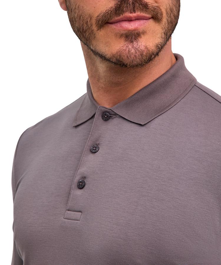 Falke Falke Pima Interlock Polo Poloshirt Herren - fume (3160) - 3 | SportScheck