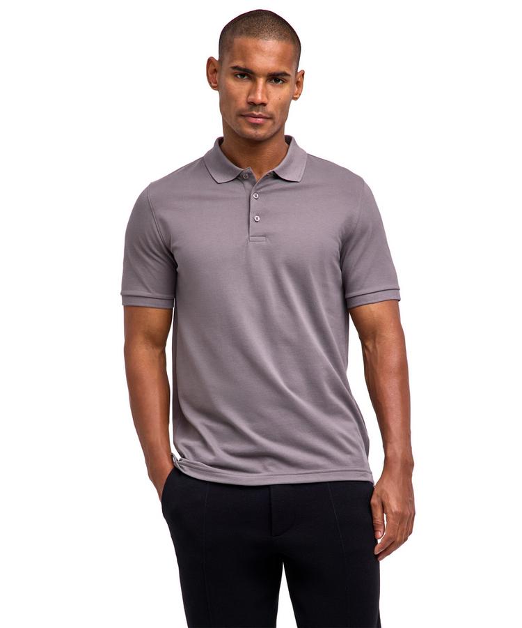 Falke Falke Pima Piqu&eacute; Polo Poloshirt Herren - fume (3160) - 0 | SportScheck