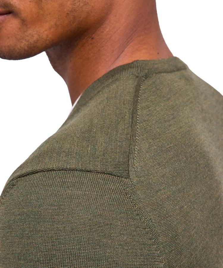 Falke Falke Merino X-Fine V-Neck Strickpullover Herren - kale (7118) - 3 | SportScheck