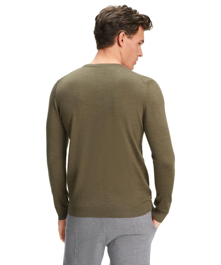Falke Falke Merino X-Fine V-Neck Strickpullover Herren - wood mel. (7358) - 0 | SportScheck