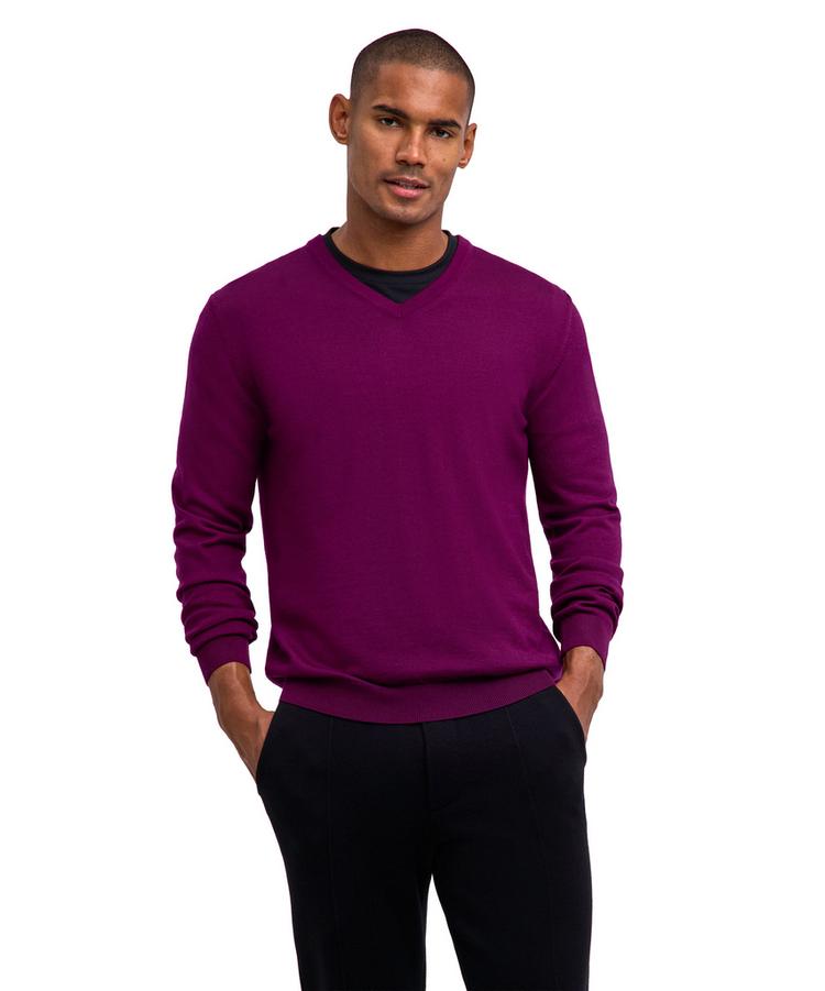 Falke Falke Merino X-Fine V-Neck Strickpullover Herren - vendetta (8704) - 0 | SportScheck