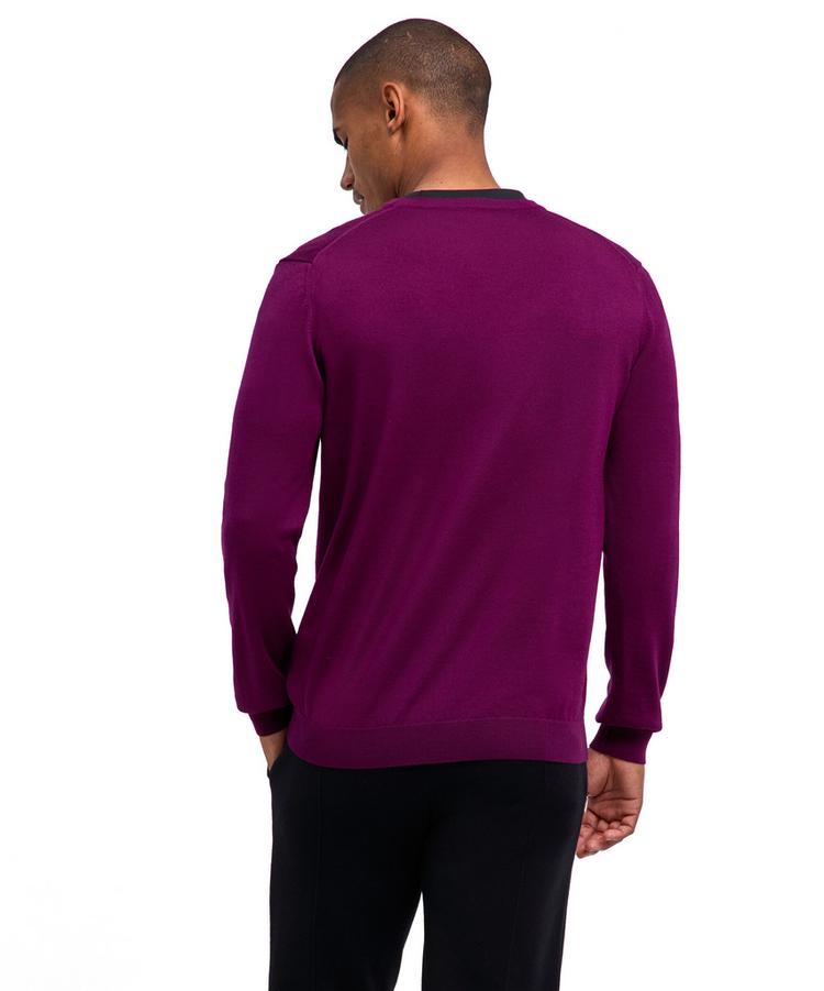 Falke Falke Merino X-Fine V-Neck Strickpullover Herren - vendetta (8704) - 0 | SportScheck