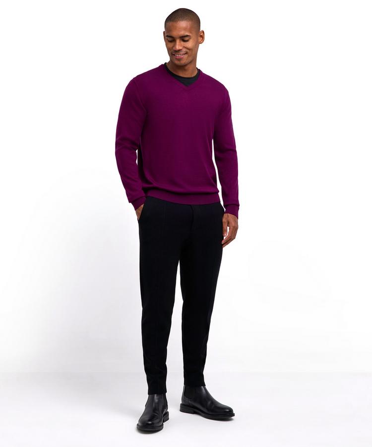 Falke Falke Merino X-Fine V-Neck Strickpullover Herren - vendetta (8704) - 1 | SportScheck