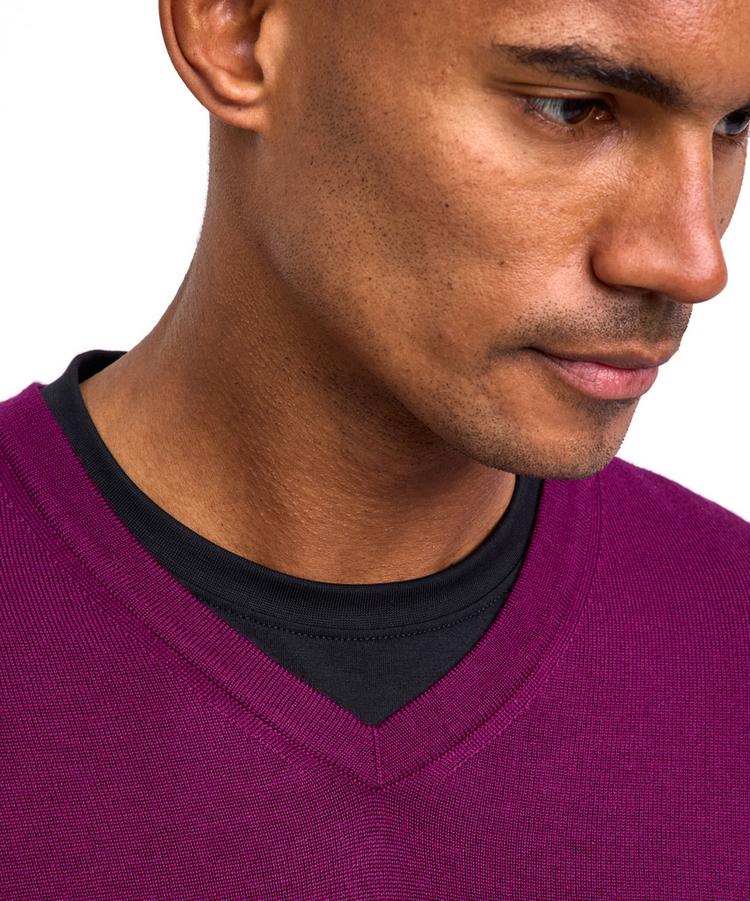 Falke Falke Merino X-Fine V-Neck Strickpullover Herren - vendetta (8704) - 2 | SportScheck