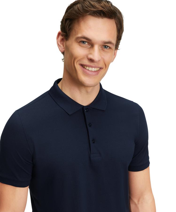 Falke Falke Pima Piqu&eacute; Polo Poloshirt Herren - space blue (6116) - 3 | SportScheck