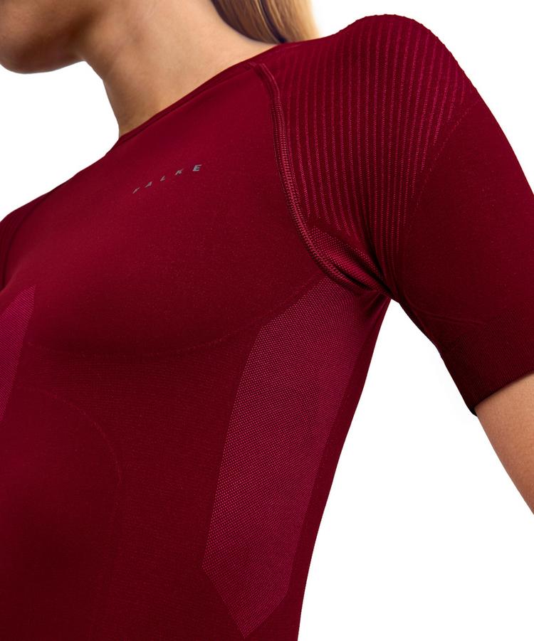 Falke Falke W Shortsleeved Shirt w T-Shirt Damen - merlot (8117) - 2 | SportScheck
