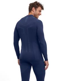 Rückansicht von Falke W Longsleeve Shirt Turtleneck m Funktionsshirt Herren space blue (6116)