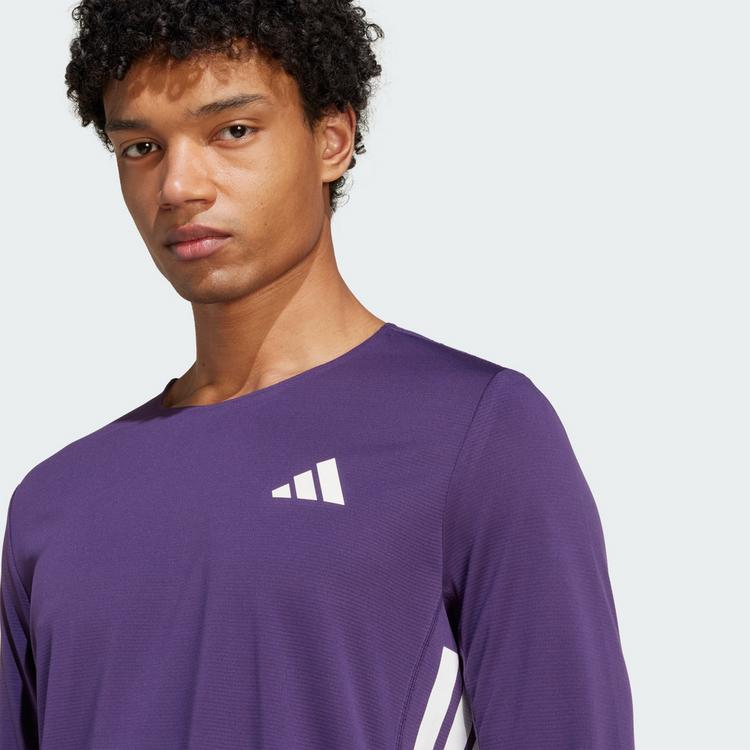 adidas adidas Adizero Running Longsleeve Funktionsshirt Herren - Aurora Plum - 0 | SportScheck