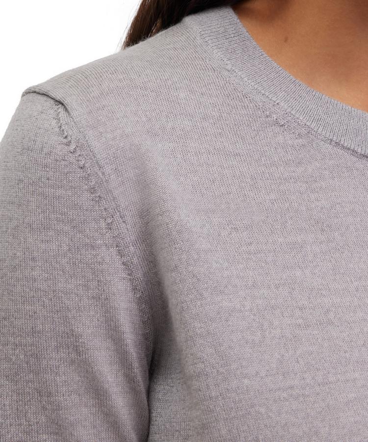 Falke Falke Merino X-Fine Crew Neck Strickpullover Damen - light grey (3400) - 3 | SportScheck