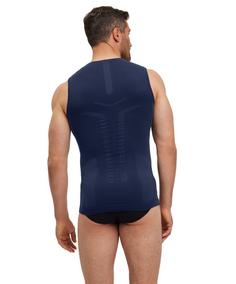 Rückansicht von Falke W Singlet m Funktionstop Herren space blue (6116)