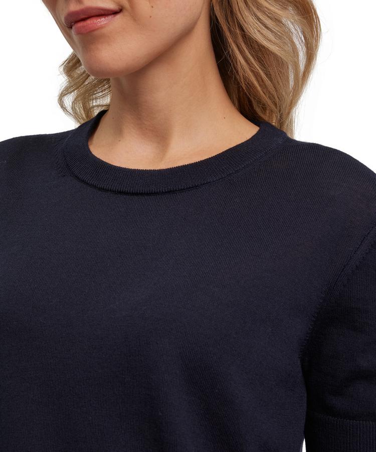 Falke Falke Merino X-Fine Crew Neck Strickpullover Damen - night sky (6437) - 2 | SportScheck