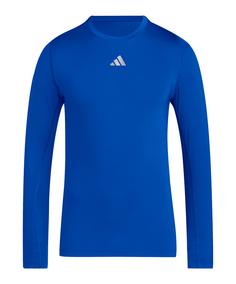 adidas Techfit Longsleeve T-Shirt Funktionsshirt Herren blauweiss
