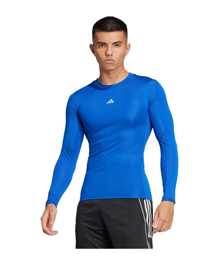 adidas adidas Techfit Longsleeve Underwear Longseeve Funktionsshirt Herren - blauweiss - 0 | SportScheck