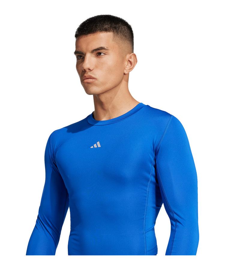 adidas adidas Techfit Longsleeve Underwear Longseeve Funktionsshirt Herren - blauweiss - 2 | SportScheck