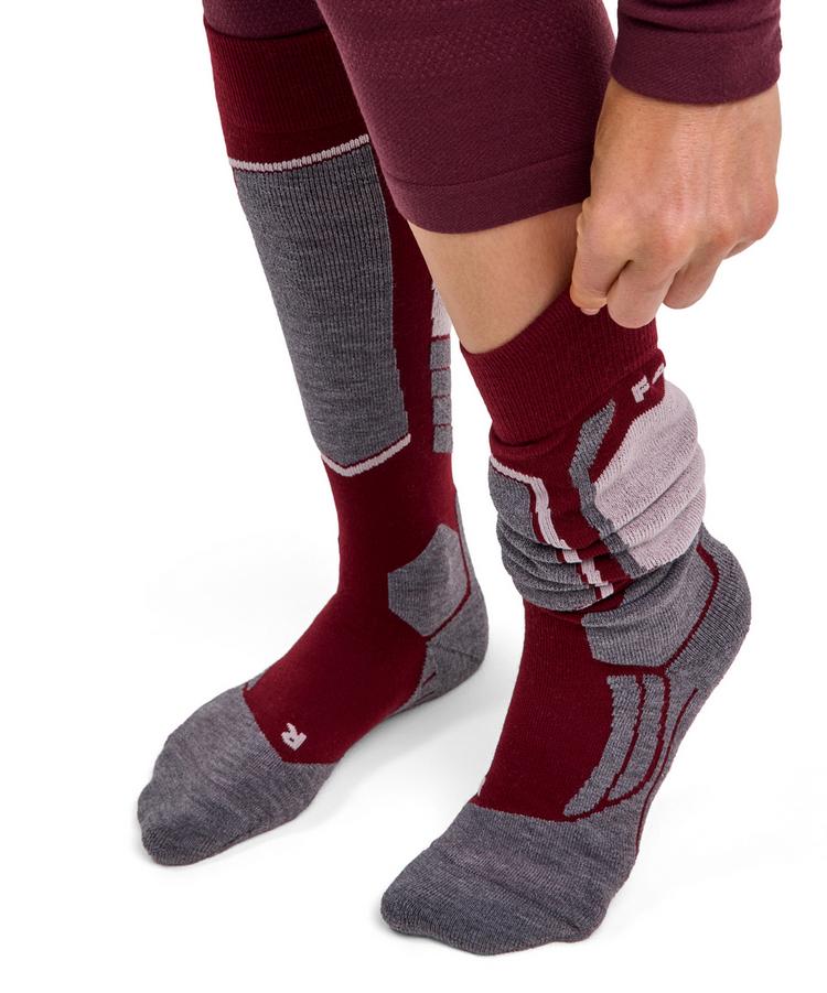 Falke Falke Thermozone 3/4 Tights Trend Leggings Damen - barolo (8526) - 4 | SportScheck