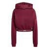 adidas Hyperglam Cropped Hoodie Hoodie Damen - Maroon