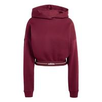adidas Hyperglam Cropped Hoodie Hoodie Damen - Maroon