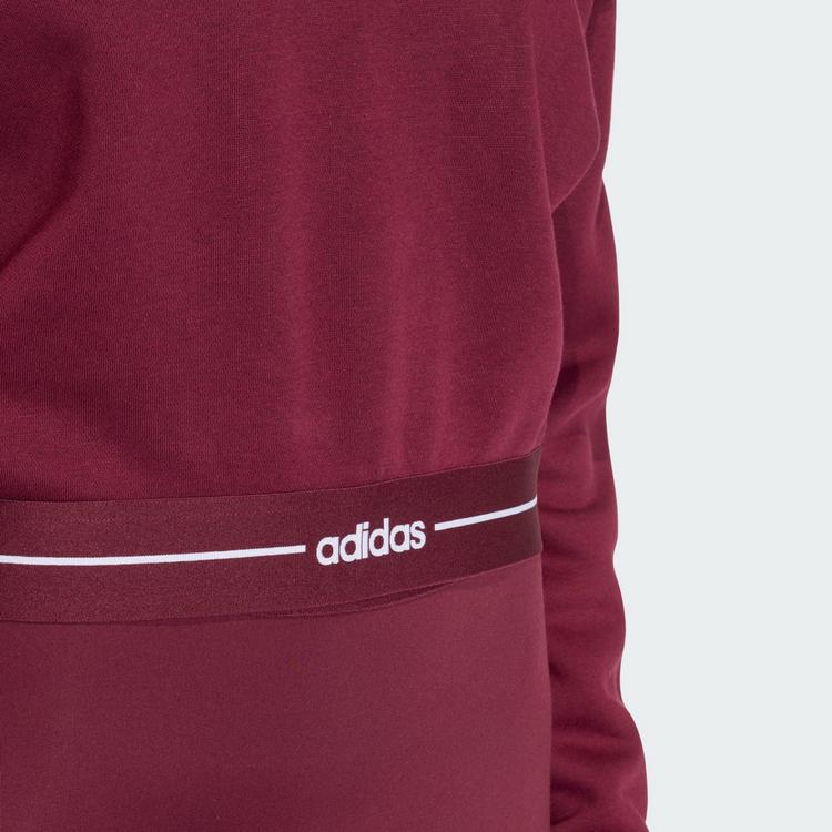 adidas adidas Hyperglam Cropped Hoodie Hoodie Damen - Maroon - 1 | SportScheck